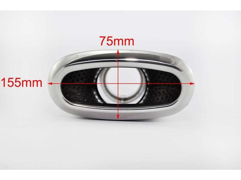 Terminale Di Scarico Universale Simoni Racing - Acciaio Inox, Rettangolare, 195mm - Foto 7