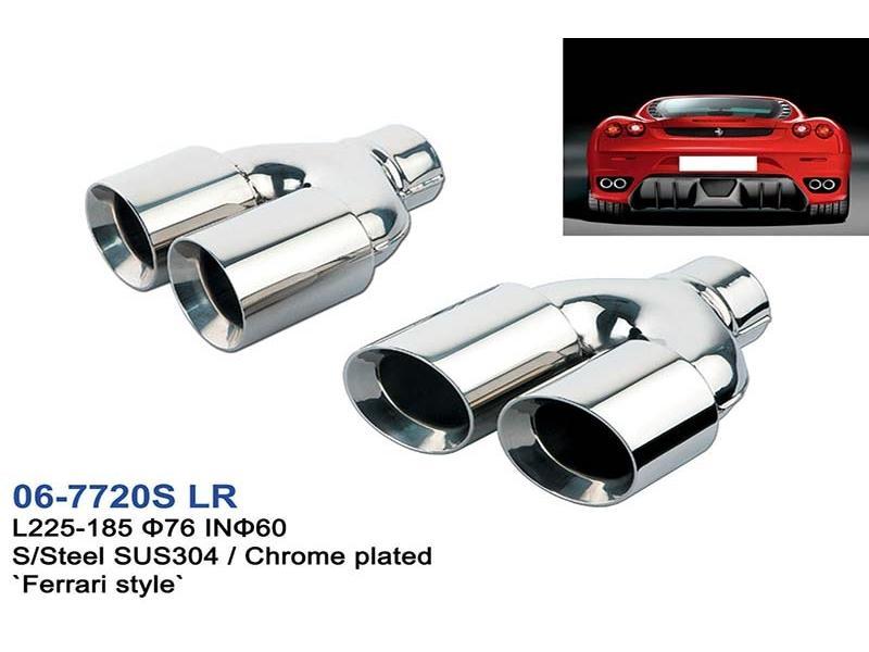 Exhaust Tips universal Stainless Steel Chrome Plated Exhaust Tips