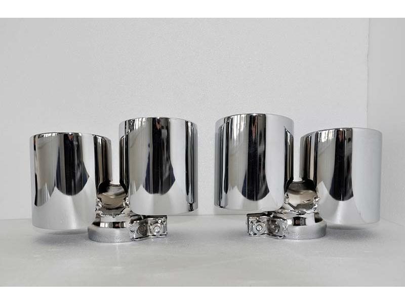 Racing Dynamics 2006-2012 Porsche Carrera 911 Non Turbo (997) Dual Chrome Tailpipe Tips (89mm)