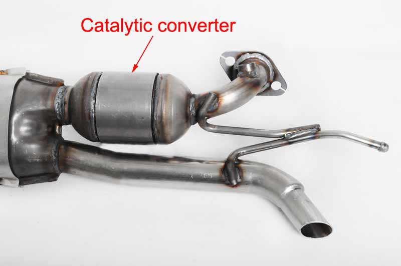 Smart Fortwo Mk2 (451) 07'14 Exhaust MufflerCatalytic Converter