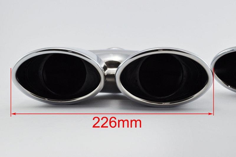 Embout échappement Acier Inoxydable 90 Mm - Universel Pour Tuyaux 48-66 Mm - Pour Camion, Utilitaire, Style Sport