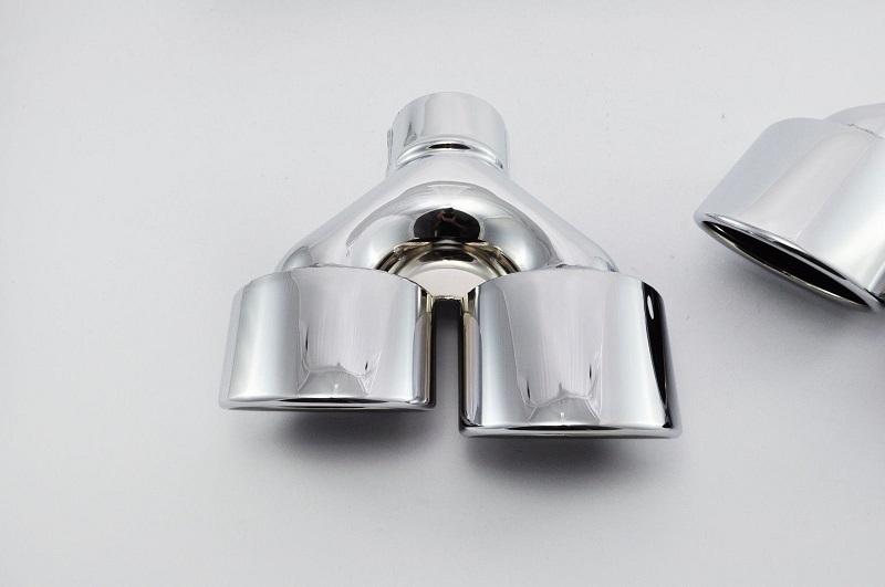 Embout D'Échappement Universel En Acier Inoxydable Chrome - 45 Mm - Pour Voiture - 10
