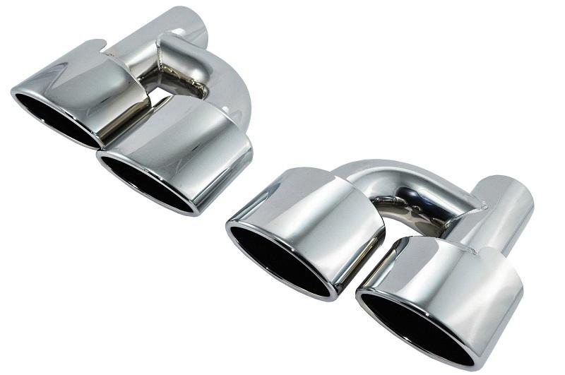 Exhaust Tips universal Stainless Steel Exhaust Tips Dual Mercedes AMG