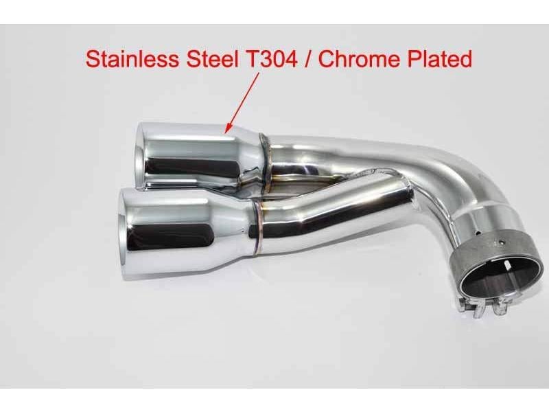 Stainless Steel Exhaust for 3 series BMW F30 / F31 4-Tip (opt. with valve /  flap-control)