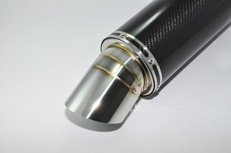 Motorcycle Exhausts Universal Carbon Motorcycle Exhaust Muffler Round