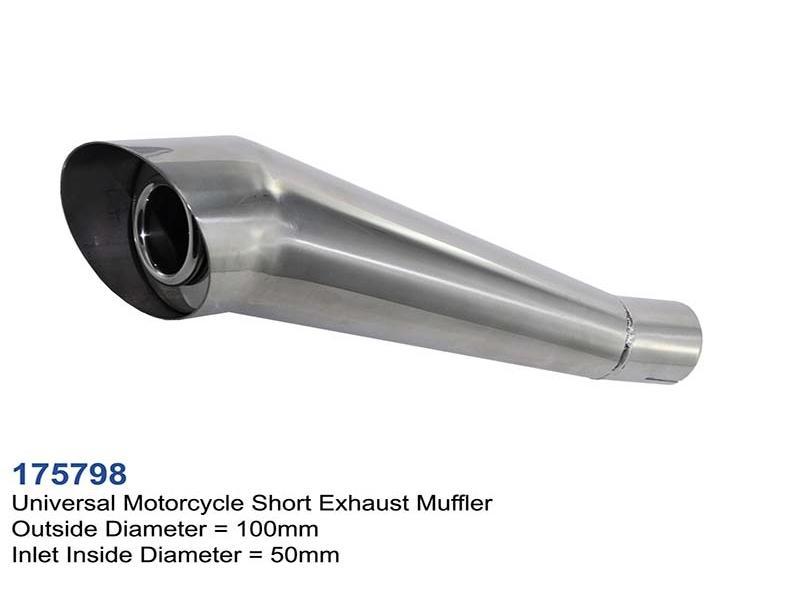 Silencieux Universel Pour Moto - En Acier Inoxydable 38 Mm, Réduit Le Bruit Et Améliore Les Performances