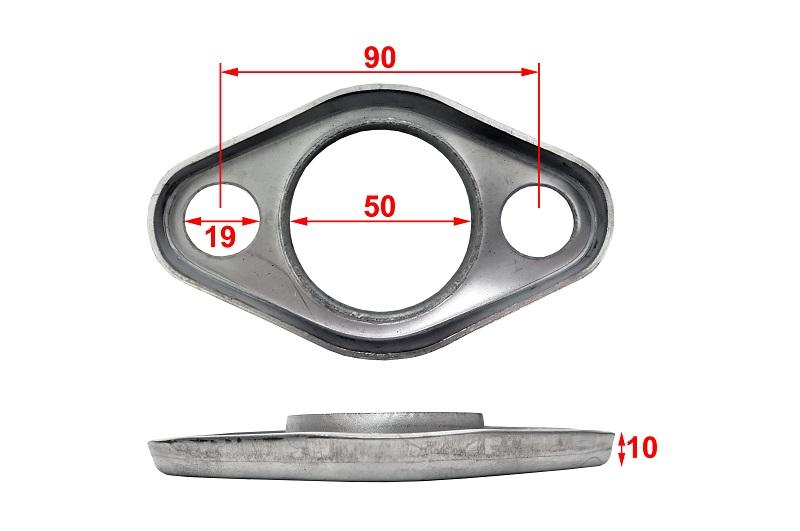 Exhaust FlangesGaskets Toyota Stainless Steel Exhaust Flange BC90 ID50