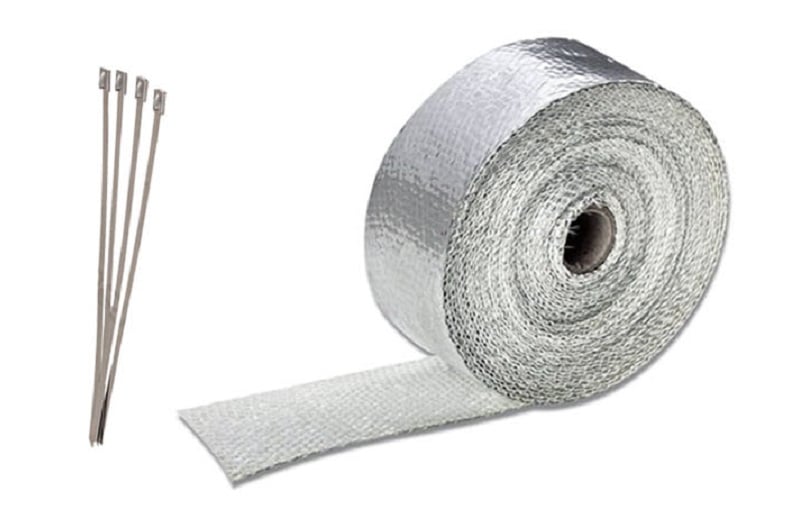 Uitlaat Isolatie Aluminium Exhaust Header Thermal Wrap 550 Degrees Celcius