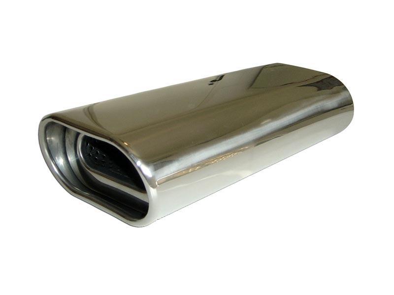 Exhaust Tips: Universal Stainless Steel Exhaust Tip Oval