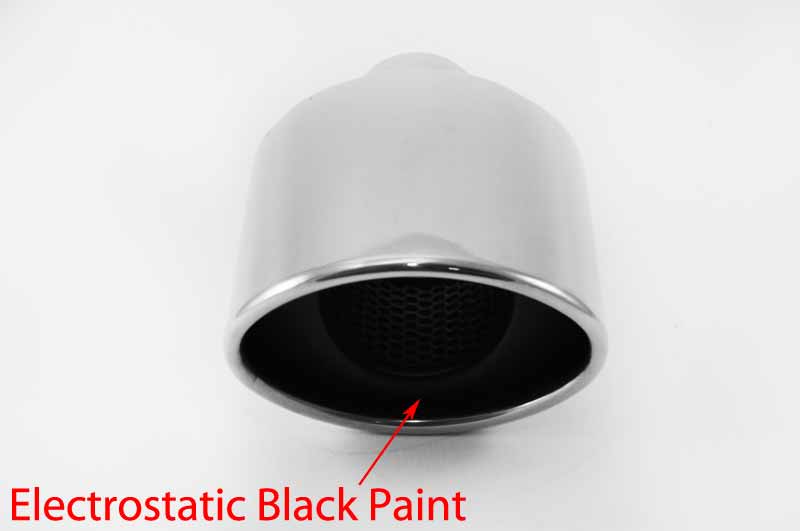 Exhaust Tips Universal Stainless Steel Exhaust Tip Oval Slant Full