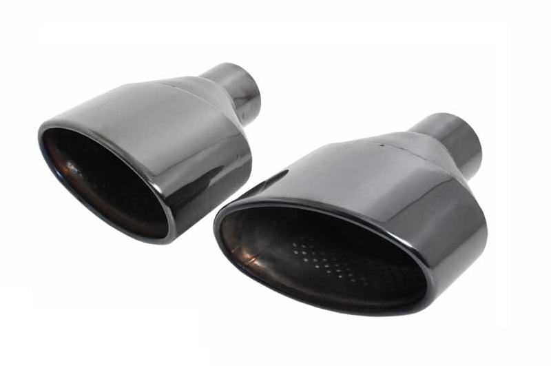 1 OVAL EXHAUST TIP for VW GOLF 6 Black Stainless STEEL