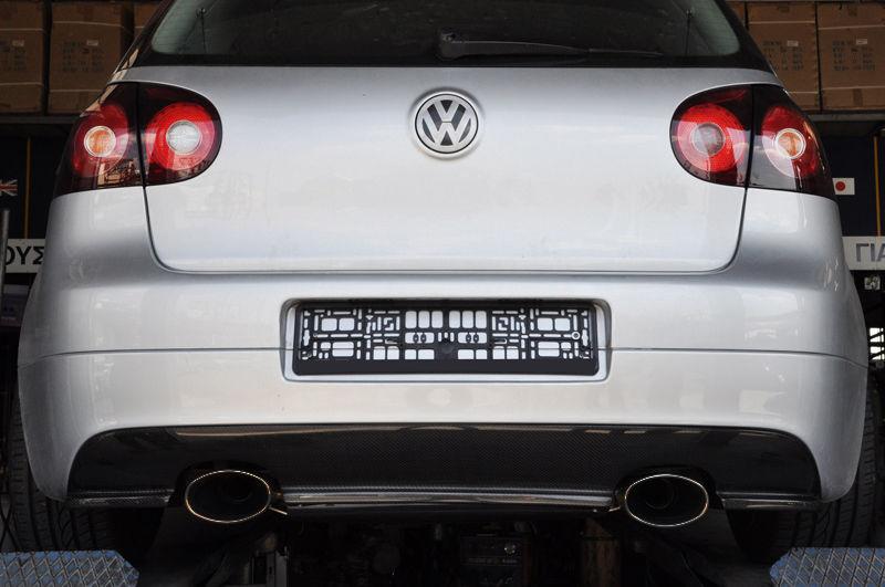 Auspuffblende Endrohr für VW Golf 6 7 VI VII TSI schwarz 2x 70mm