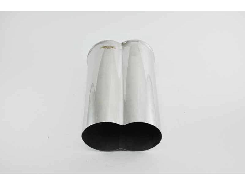 Exhaust Tips Universal Stainless Steel Exhaust Tip Dual 150x88 L220