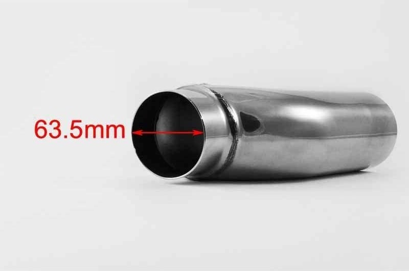 Terminali Di Scarico: Universale Acciaio Dolce Terminale Di Scarico Cromato Verso Il Basso OD47 - Foto 9