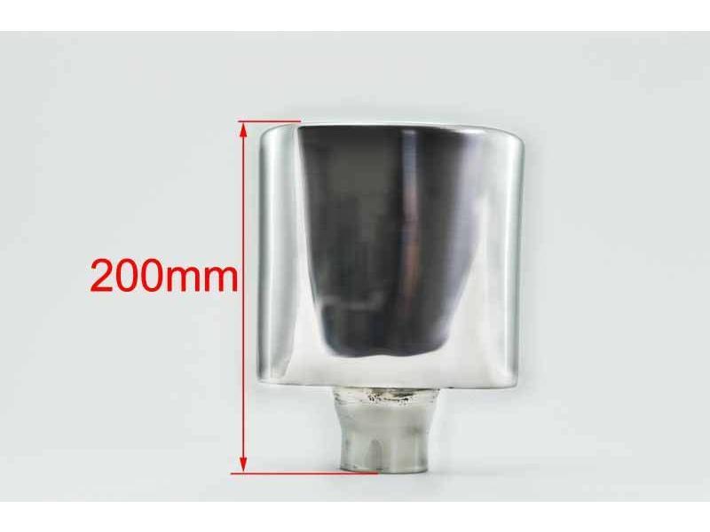 Exhaust Tips Universal Stainless Steel Exhaust Tip Oval 152x75 L200