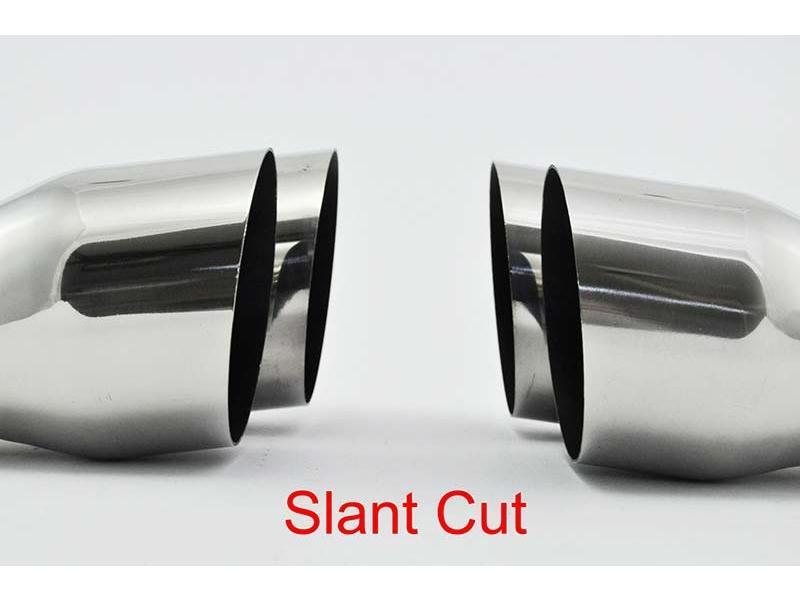 Exhaust Tips Universal Stainless Steel Exhaust Tip Dual 2x89 L200210 IN58