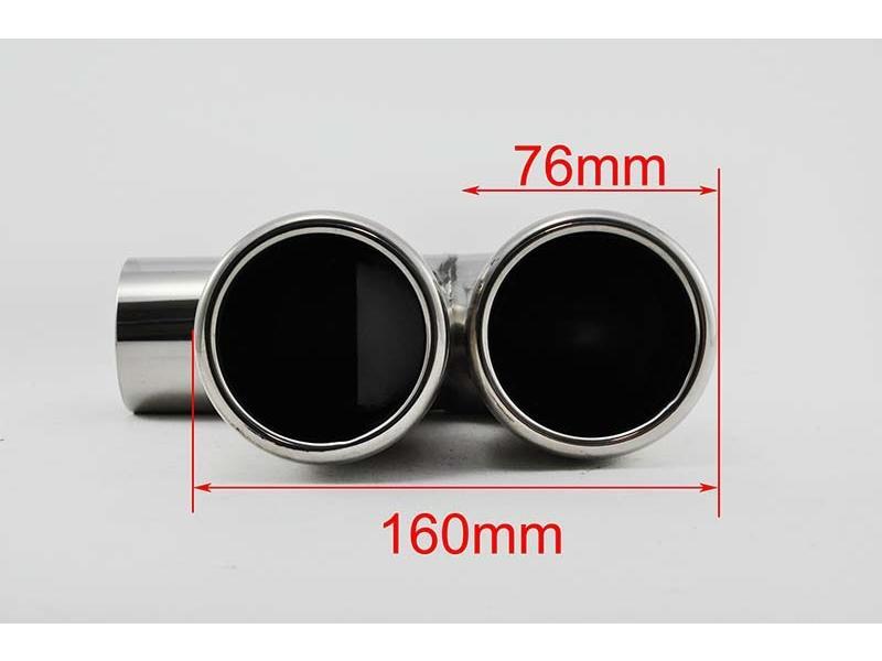 Auspuffblende Edelstahl Chrom - Universelle Endrohr-Optik Für Dein Auto