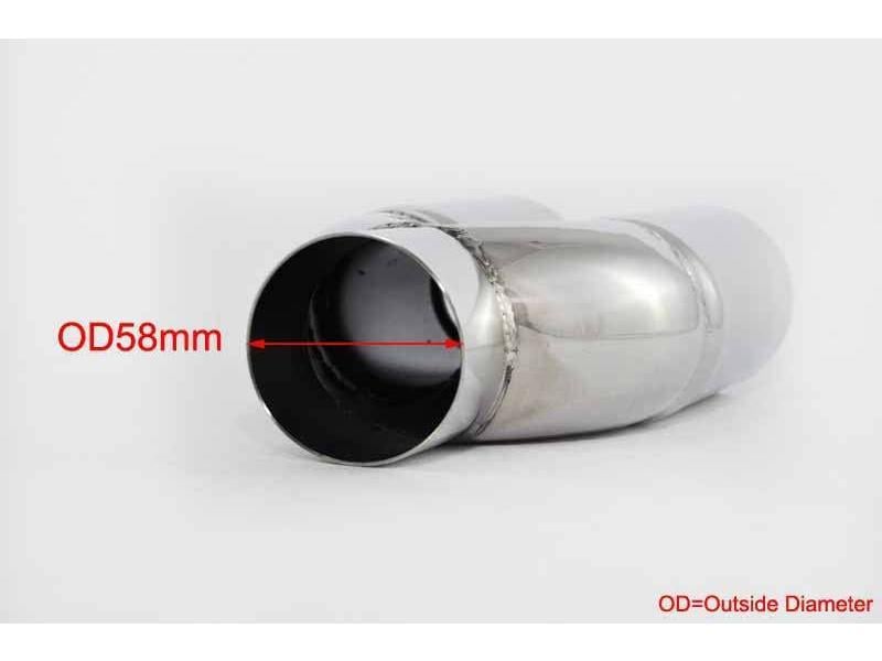 Citroen C1 Mk1 '05'14 Stainless Steel Double Tip Exhaust Tip Dual