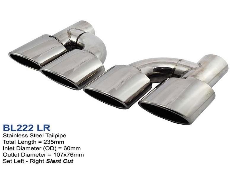 Exhaust Tips Universal Stainless Steel Exhaust Tip Dual Mercedes AMG