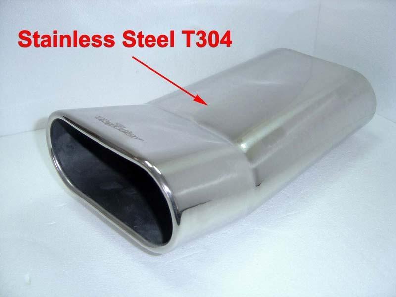 Exhaust Tips Universal Stainless Steel Exhaust Tip Oval DTM 165x75 L330