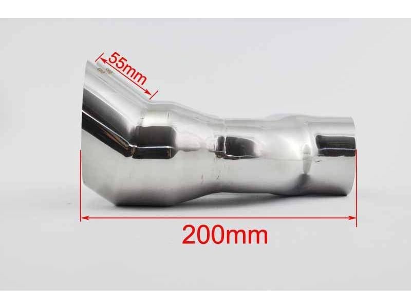 Exhaust Tips Universal Stainless Steel Exhaust Tip Round Dual DTM 2x76