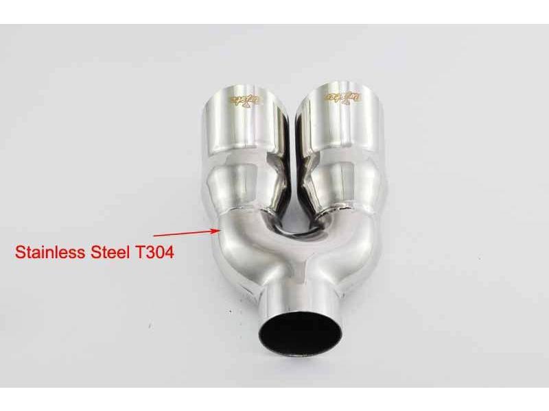 Exhaust Tips Universal Stainless Steel Exhaust Tip Round Dual DTM 2x76