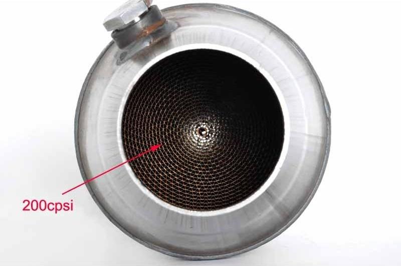 Tuning Catalytic Converters Euro 4 Metallic Catalytic Converter 200cpsi D127 L300 IN63.5