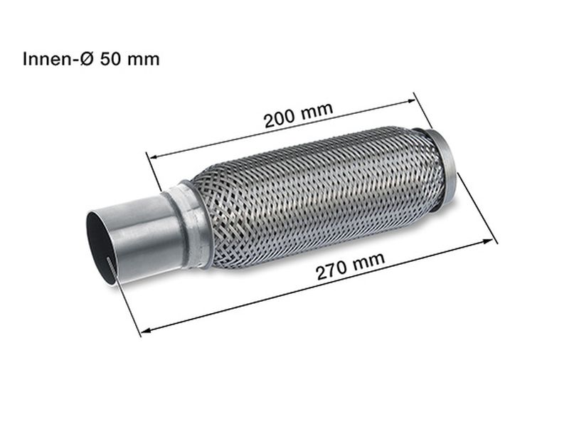 Exhaust ClampsConnectorsFlexibles HJS Exhaust Flexible Pipe Softflex