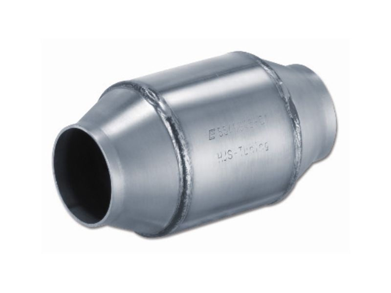 Voor 2 Stuks 2,5 Inch Gesponnen Universele Katalysator High Flow Roestvrij Staal 425250 Uitlaatkatalysator