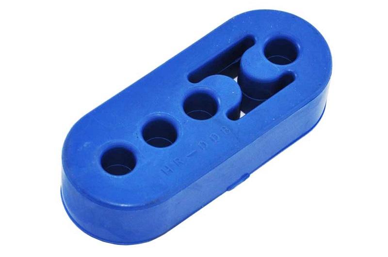 Auspuff Gummilager/Halterung: Gummi Halterung für Auspuff Schalldämpfern 4  Löcher 12mm Blau