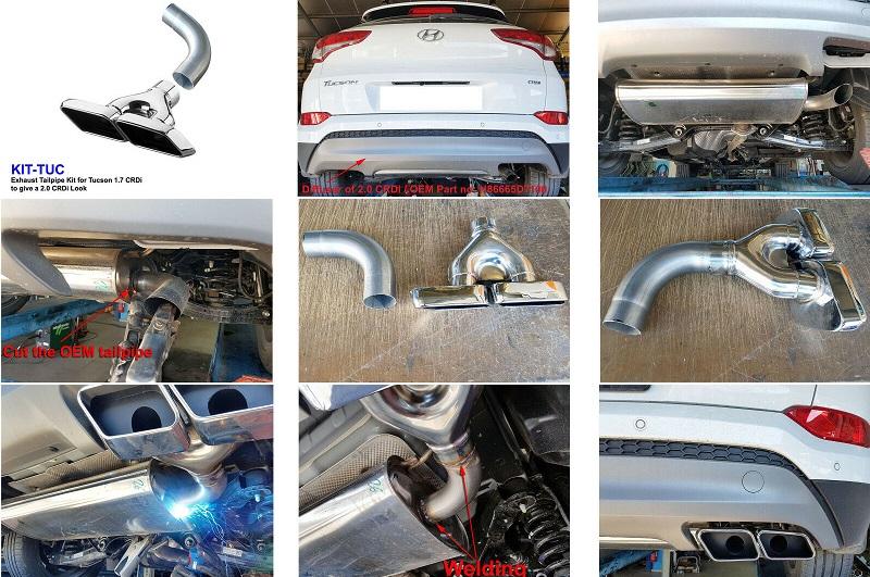 Hyundai Tucson/ix35 Mk2 '09'15 Hyundai Tucson 1.7CRDi Stainless Steel