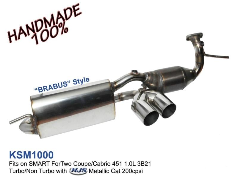 Smart Fortwo Mk2 (451) 07'14 Smart Fortwo 1.0 Mk2 (W451) Exhaust