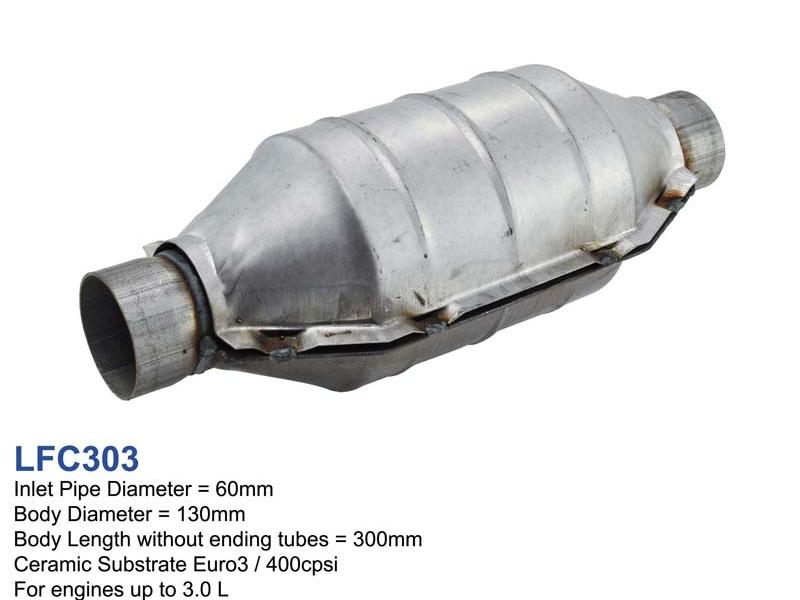 Factory Type Catalytic Converters Euro3 Ceramic Catalytic