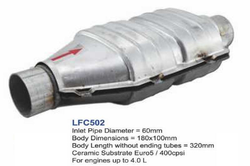 Factory Type Catalytic Converters Euro5 Ceramic Catalytic Converter