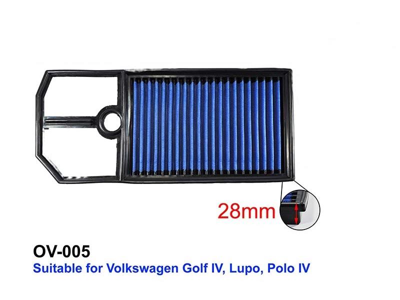 heerlijkheid Tien optocht VW Golf Mk4 (1J) '97-'04: VW Golf 4 Flat Panel Replacement Air Filter  417x188mm