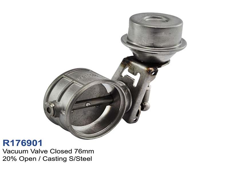 Exhaust Sound Control Exhaust Vacuum Valve 76mm Open 20