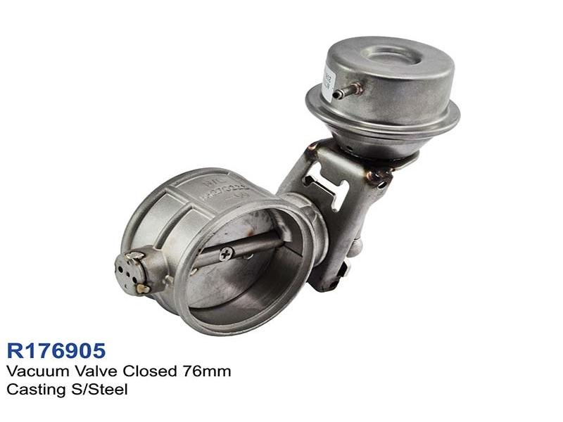 Exhaust Sound Control Exhaust Vacuum Valve 76mm Closed 100