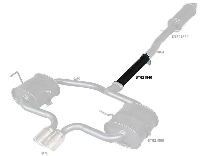 Mini Hatch/Hardtop Mk1 (R50/R53) '00'06 Mini Cooper S Middle Exhaust