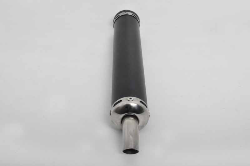 Motorrad Auspuff Schalldämpfer Universal 35mm - Edelstahl Vollauspuffanlage