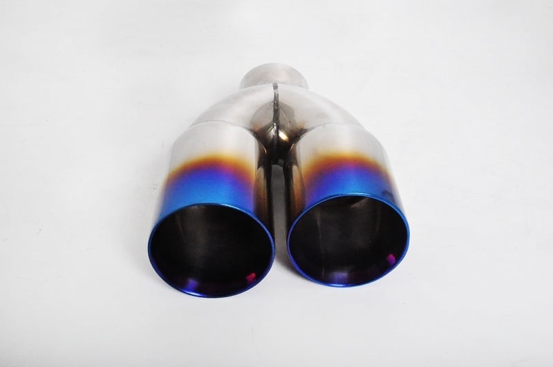 Exhaust Tips Stainless Steel Exhaust Tip Dual 2x76 L200190 IN60