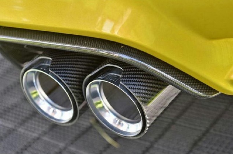 Glanz Carbon Fiber Auspuffblende Endrohre Sportauspuff für BMW M Stoßstange  Universal 62-65mm et280 – SpeedyParts