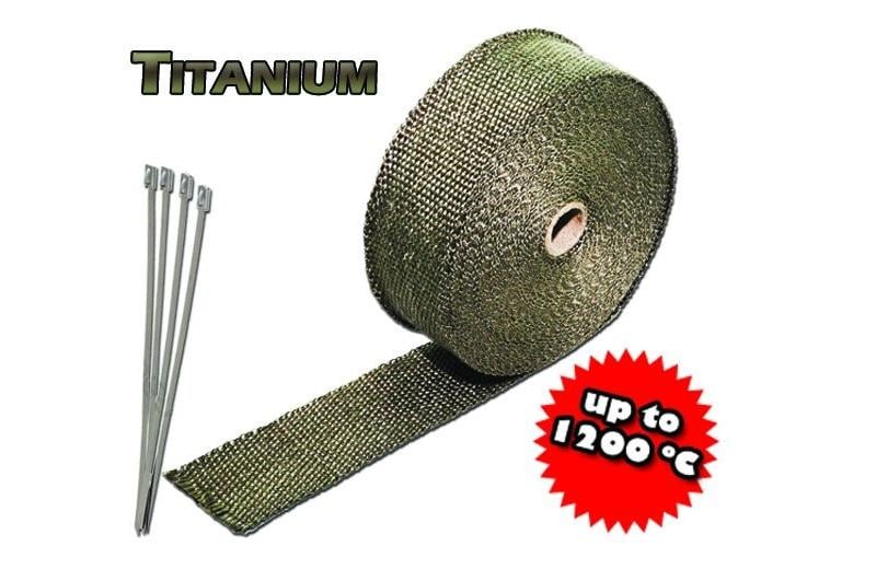 Pack bande thermique titanium 1500 degréspour collecteur d