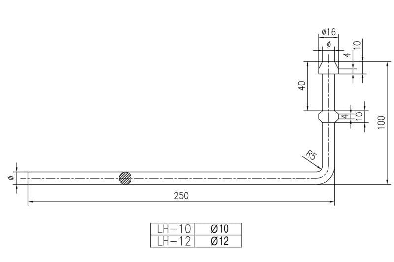 Steel Exhaust Hanger 'L' Brackets, 5-1/2 Inch, 5-Hole