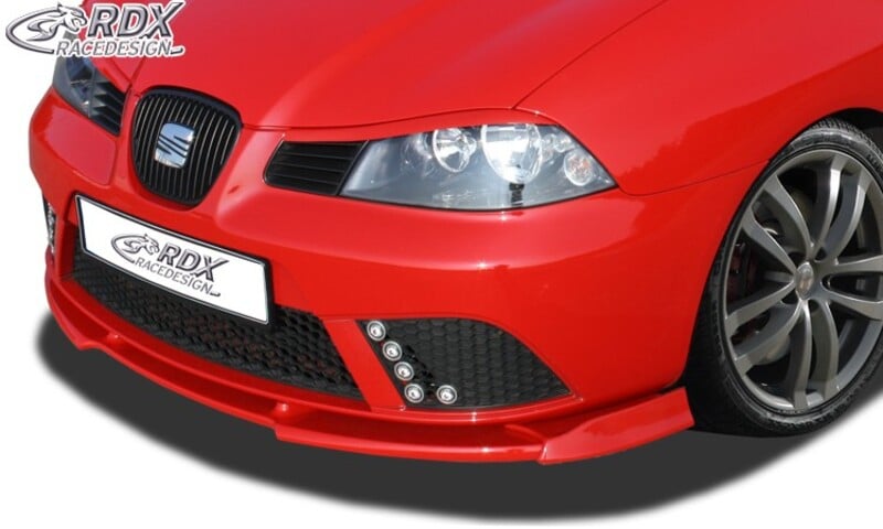Seat Ibiza Mk3 (6L) '02-'08: RDX Front Spoiler VARIO-X for SEAT Ibiza 6L FR  / Facelift 2006+ (not Cupra) Front Lip Splitter