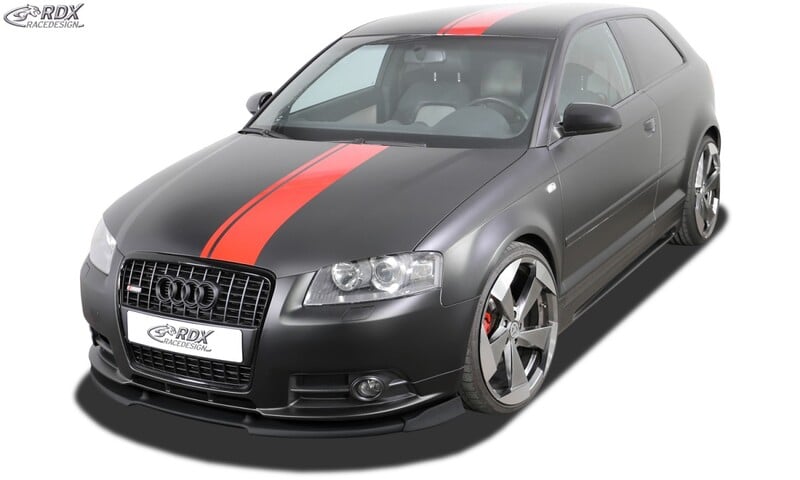 Front Spoilers: RDX Front Spoiler VARIO-X for AUDI A3 8P (2006