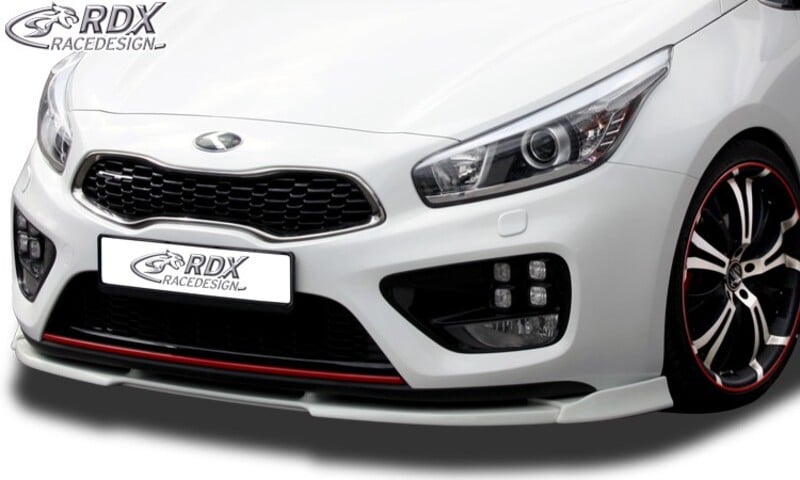 KIA Ceed Mk2 (JD) '12-: RDX Front Spoiler VARIO-X for KIA Ceed GT & Pro Ceed  GT Type JD Front Lip Splitter