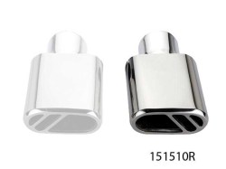 Universal Stainless Steel Exhaust Tip Oval 150x78 L190 IN60-50 Right