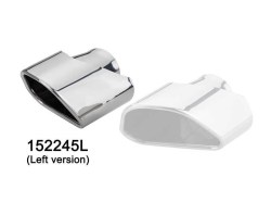 Universal Stainless Steel Exhaust Tip Porsche Cayenne Style 137X90 L175 IN60 Left