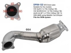 DP09-122-vw-golf-6-scirocco-audi-a3-8p-1.4-tsi-122hp-exhaust-downpipe-with-hjs-catalytic-converter-(1)