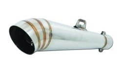 Universal Motorcycle Exhaust Muffler Stainless Steel GP02 D90 L400 IN50